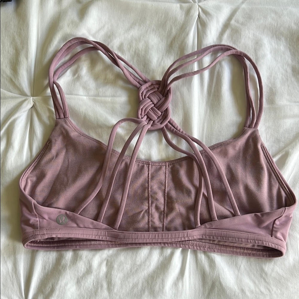 lululemon athletica pink sports bra